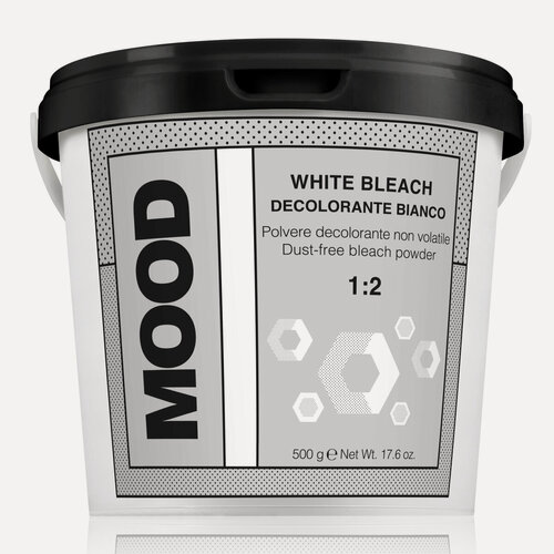 Изображение товара Обесцвечивающий порошок белый Mood Decolorante White Bleach, 500 г