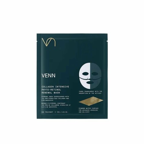 VENN Collagen Intensive Phyto-Retinol Renewal Mask 23 г x 2 - обновляющая гидрогелевая маска для лица