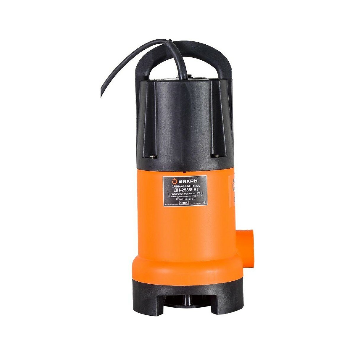 Насос дренажный вихрь ДН- 258/8 ВП