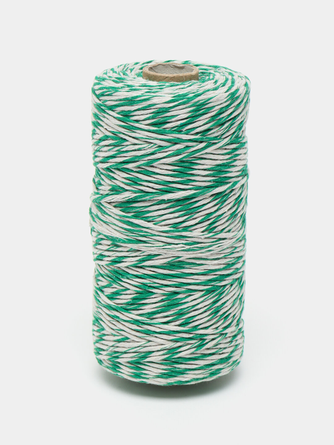 Шнур хлопковый, 200 м, для рукоделия и макраме, упаковки, Зеленый — фото 1
