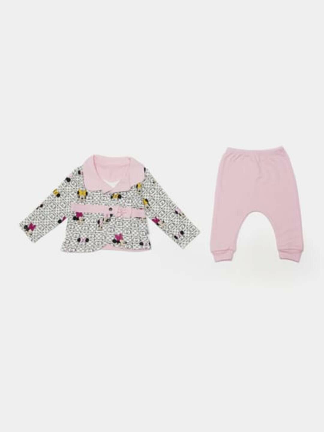 Комплект одежды  Minitix baby, размер 68 см, pink/white/green
