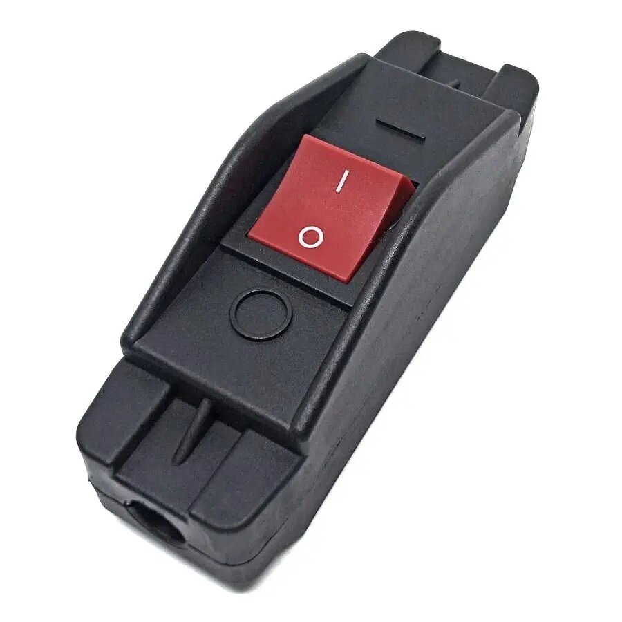 Встроенный кулисный переключатель 16A 30A черный пластик/металл 250В 16A Red Button