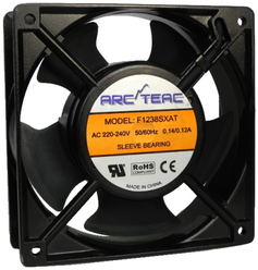 Вытяжной вентилятор ARCTEAC F1238SXAT, black 22 Вт