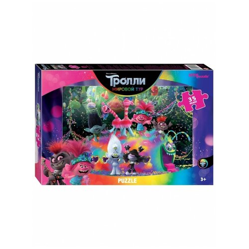 Мозаика puzzle 35 MAXI Trolls - 2 (DreamWorks) StepPuzzle 91245, StepPuzzle* напольное пазл лото поиграем baby step steppuzzle 70114 steppuzzle