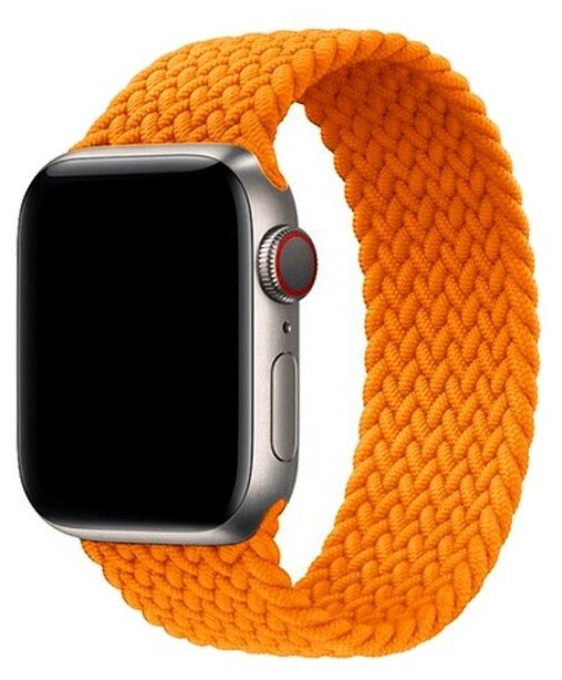 Ремешок-браслет нейлоновый Solo Loop для Apple Watch 38/40/41 мм, S(128мм), оранжевый (8)
