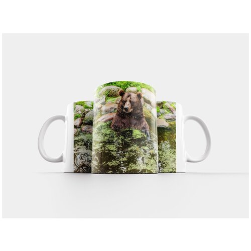 фото Кружка "бурый медведь, вода, шерсть" 320 мл lotsprints