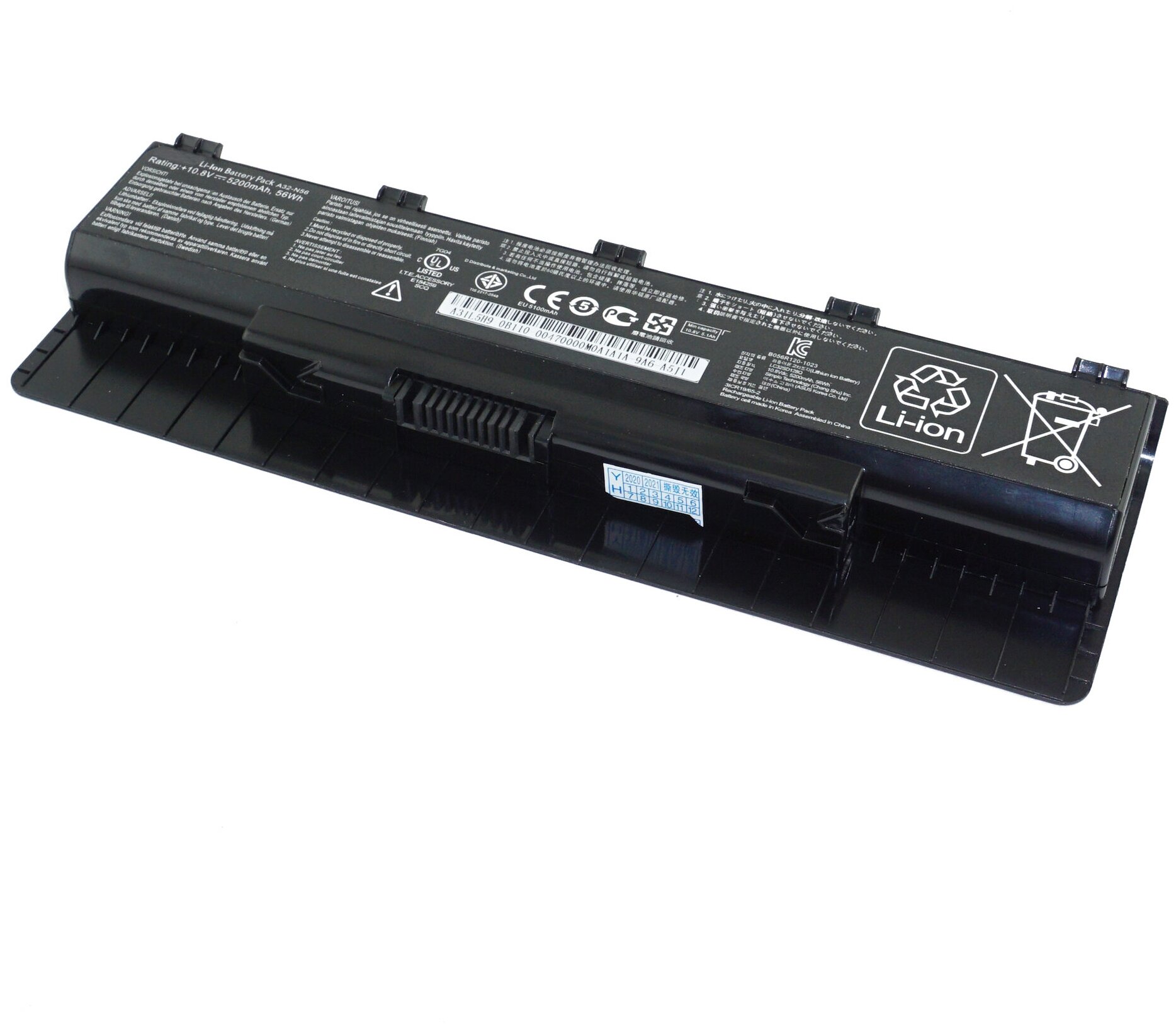 Аккумулятор A31-N56 для Asus N46 / N56 / N76 / B53V / B53A / F55 (NBA31-N56, A32-N56, A33-N56)