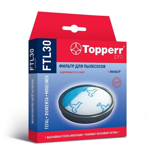 Моторный фильтр Topperr 1177 FTL 30 Губчатый фильтр для пылесосов фильтр губчатый topperr ftl 30 для tefal rowenta moulinex rs rt900574