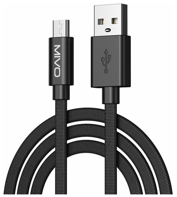 Кабель USB-microUSB MX-42M Mivo 1000mm 2.4A