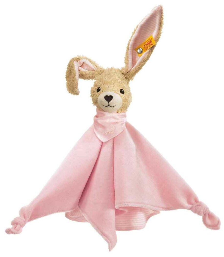 Комфортер Steiff Hoppel Rabbit pink (Штайф Кролик Хоппель розовый 28 см)