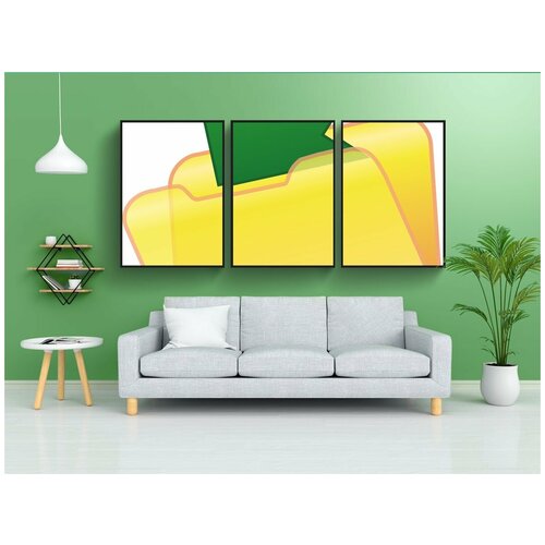 фото Набор модулных постеров для интерьера "файл, икона, спасти" 60x90 см. в тубусе, без рамки lotsprints