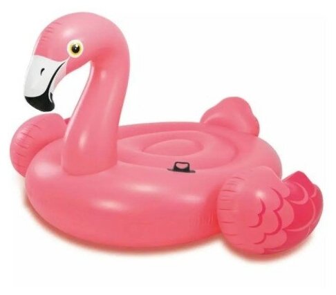 Надувной круг плот для для плавания Розовый фламинго 150*105 см