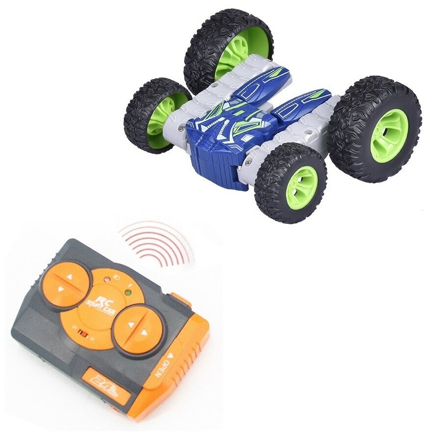 Радиоуправляемый перевертыш Blue Stunt Dumper Car 2.4G - CT-8034-BLUE (CT-8034-BLUE)