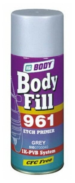 Грунт BODY FILL 961 серый аэрозоль ЕTCH Primer (0,4л)