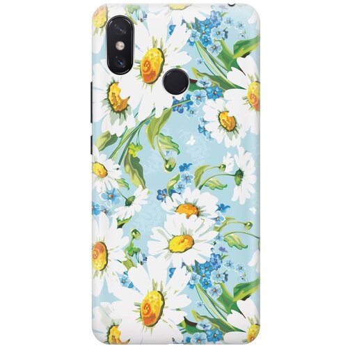 фото Gosso ультратонкий силиконовый чехол-накладка для xiaomi mi max 3 с принтом "поле ромашек"