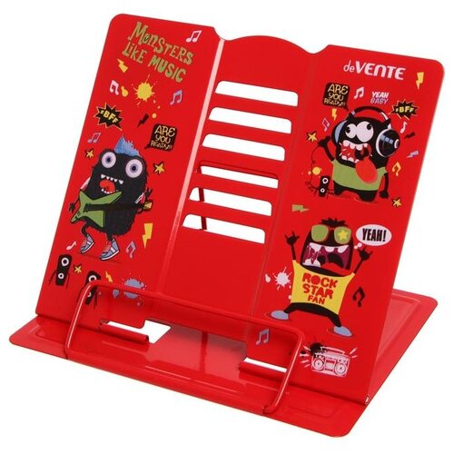 DeVente Подставка для книг Monsters Like Music, 8063106 красный подставка для учебников пластик 19 х 25 см красный
