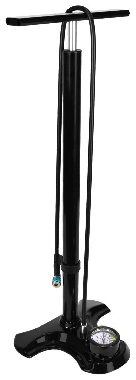Насос AIRBONE ZT-911A1-A15-BK,напольный,манометр,Т-ручка,выс. дав,угловая насадка,авто/вело,черный