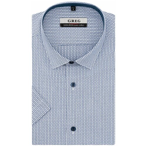 Рубашка GREG, размер 174-184/39, голубой