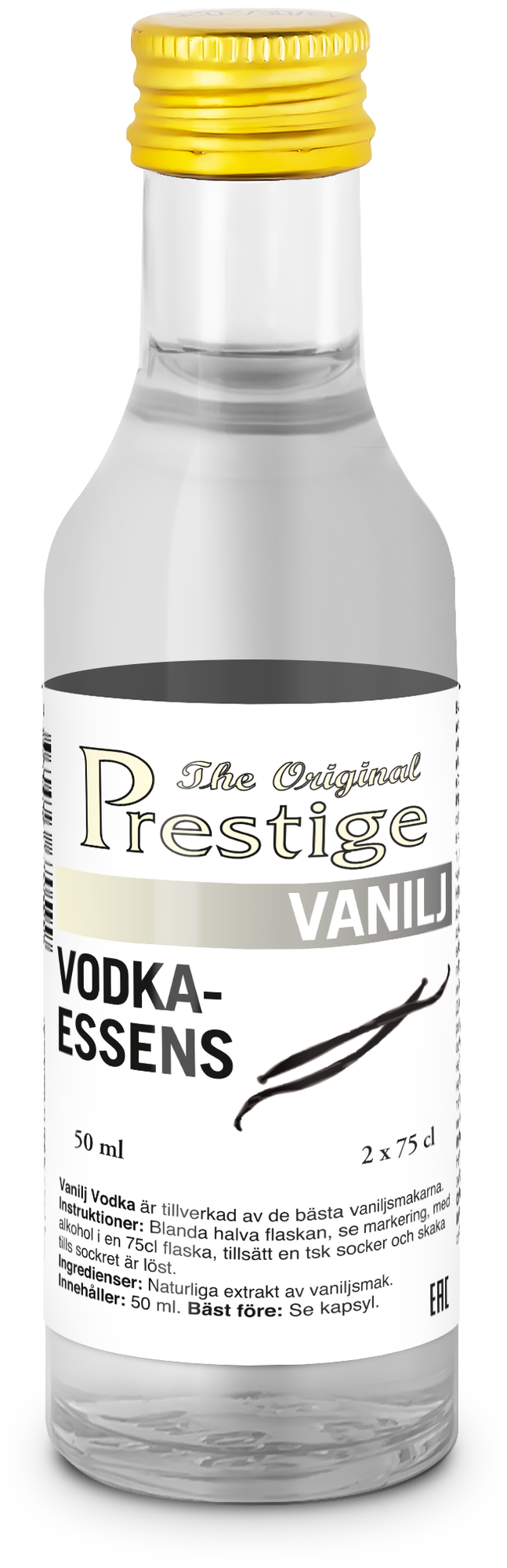 Эссенция для самогона Prestige VANILI Vodka ароматизатор пищевой для спирта, водки "Ванильная водка" 50мл