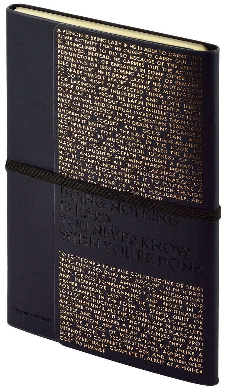 Ежедневник BrunoVisconti недатированный, А5, "BILBAO" черно-синий 96 л, Арт. 3-225/01,
