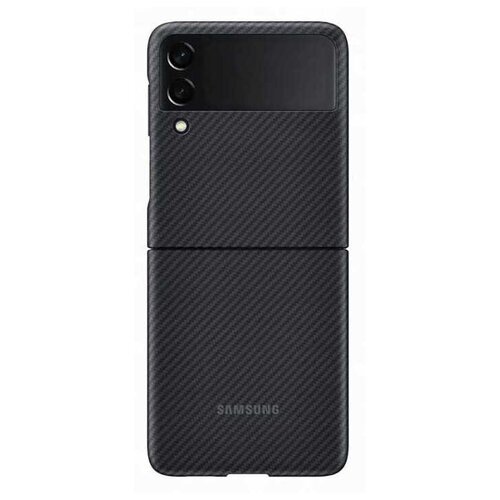 Чехол клип-кейс Samsung для Samsung Galaxy Z Flip3 Aramid Cover черный EF-XF711SBEGRU