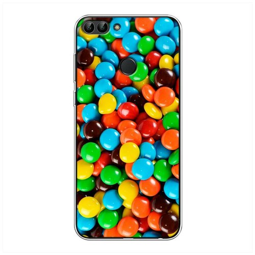 фото Силиконовый чехол "m&m pattern" на huawei p smart / хуавей п смарт case place