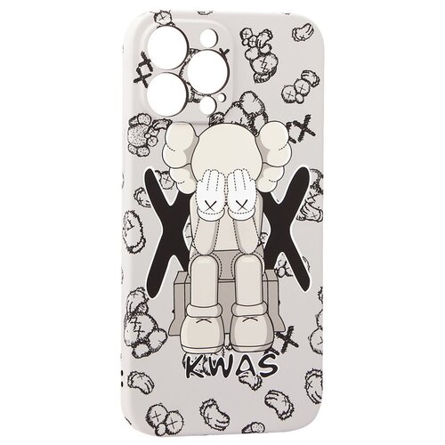 фото Чехол для iphone 13 pro max (6.7") силикон luxo 0.8мм с флуоресцентным рисунком kaws j92