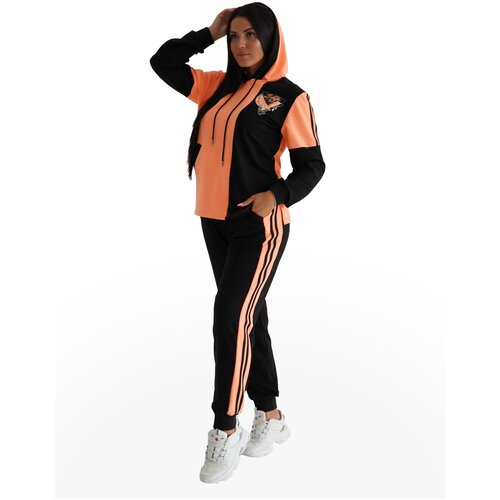 Костюм спортивный LOVETEX.STORE, размер 44, оранжевый костюм размер 44 оранжевый