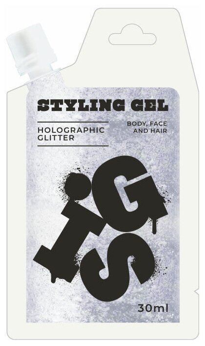 Глиттер-гель GIS для волос лица и тела