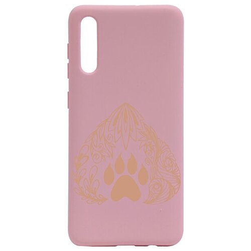 фото Чехол silky touch сats and birds для samsung galaxy a50 / a50s / a30s лапа розовый gosso