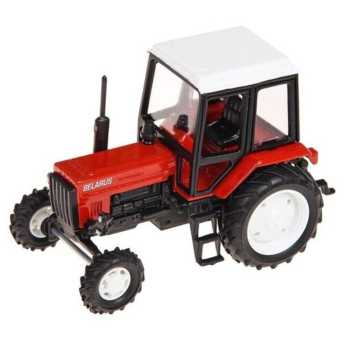 Сувенирная модель Трактора МТЗ-82 Люкс-2 красный 1:43 сувенирная модель трактора мтз 82 металл красный с бел пласт кабиной 1 43