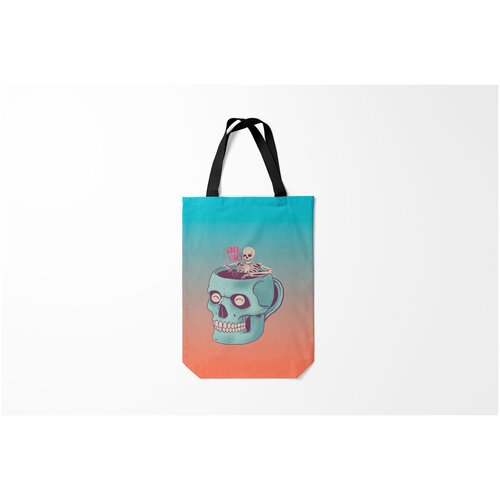 фото Сумка-шоппер / 31х42 см / популярные иллюстрации / черепа good viber burnettie