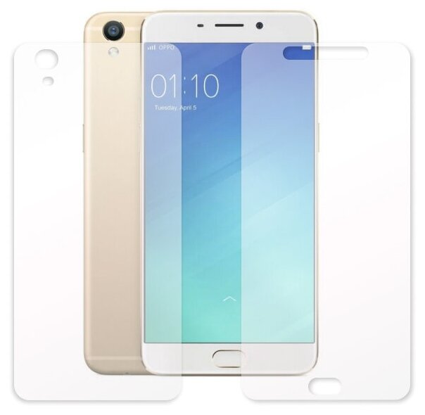 Гидрогелевая пленка LuxCase для Oppo F1 Plus 0.14mm Front and Back Transparent 87655 - фото №8