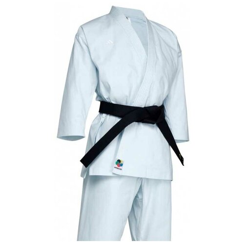 Кимоно  для карате adidas без пояса, сертификат WKF, размер 165, белый