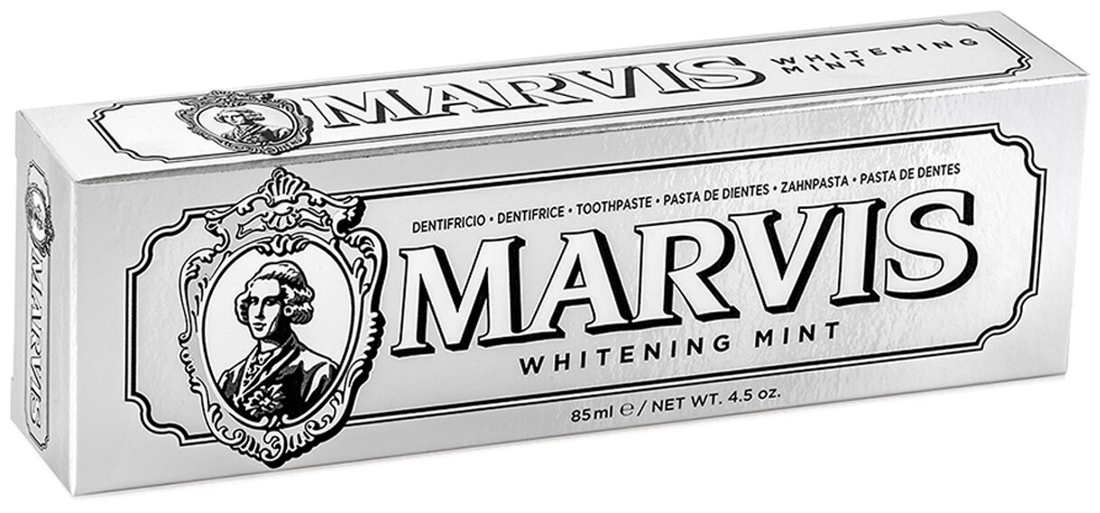 Зубная паста Marvis Whitening Mint, 85 мл, белый