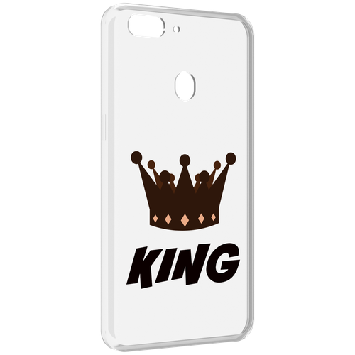 Чехол MyPads корона-короля-черный для Oppo Realme 2 задняя-панель-накладка-бампер