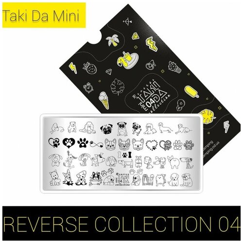 TAKIDA Пластина для стемпинга TAKIDA mini 04 Reverse Collection