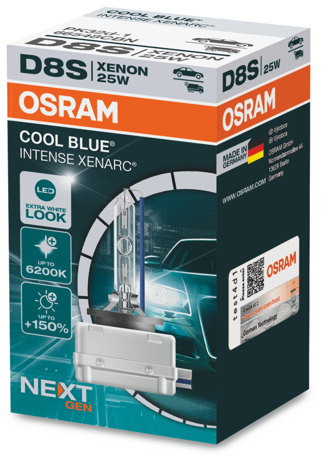 Лампа Ксеноновая D8s 6200K Osram Xenarc Cool Blue Intense 1 Шт. 66548Cbn Osram арт. 66548CBN