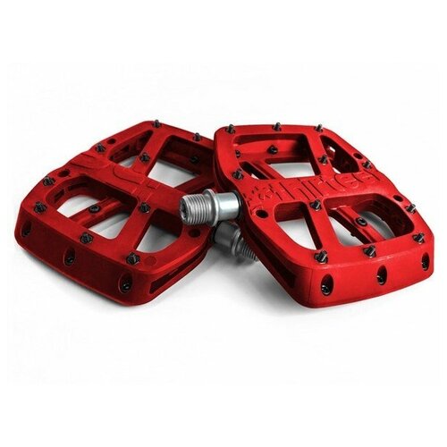 фото Педали велосипедные e thirteen base flat pedal composite, красный, pd2usa-101