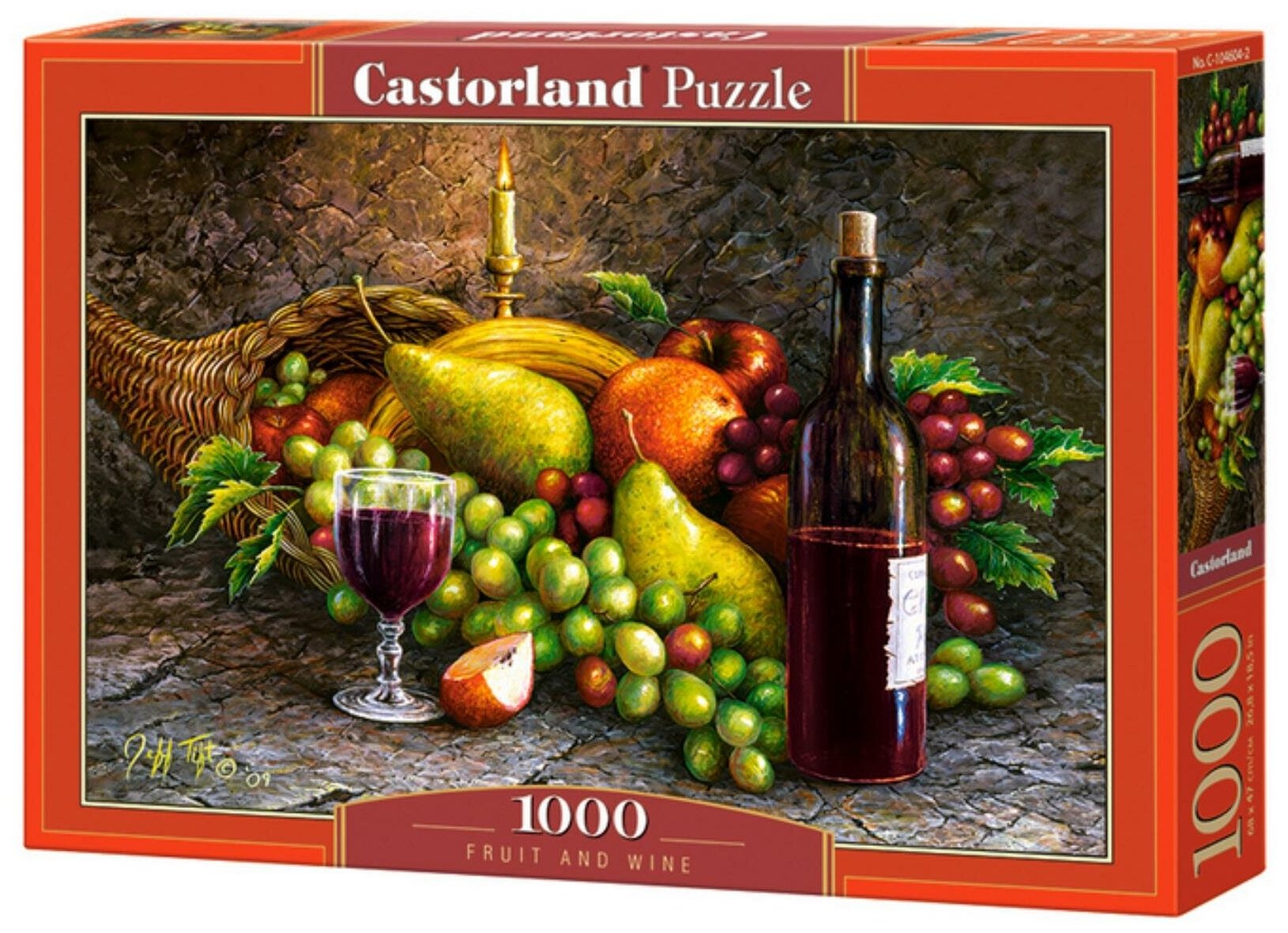 Пазл Castorland Puzzle Фрукты и вино 1000 деталей 68х47см С-104604 3+