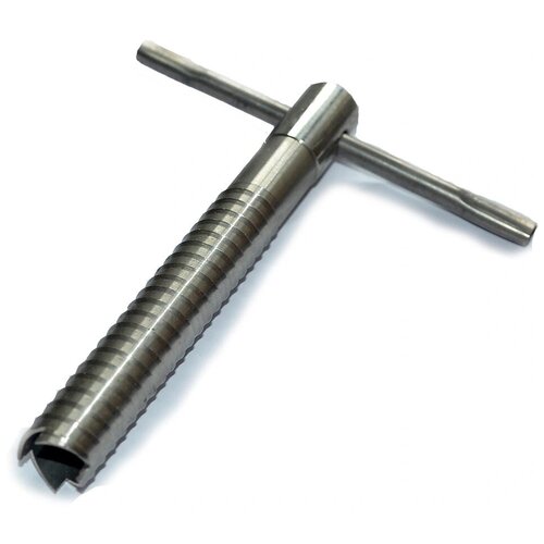 фото Ввертыш для крепления зимней палатки нержавеющий, большой 17 см стальной.