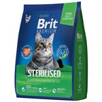 Сухой корм для взрослых стерилизованных кошек Brit Premium Cat Sterilized Chicken с курицей, 2 кг - изображение