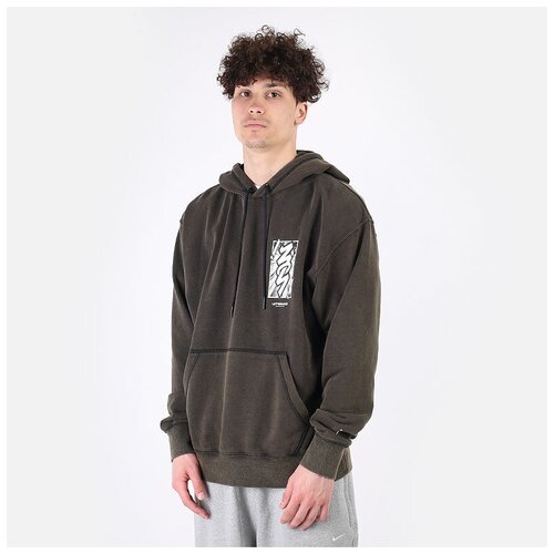 фото Толстовка jordan dri-fit zion performance hoodie, размер s, зеленый