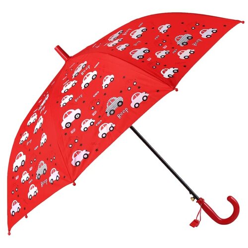 Зонт-трость Джамбо Тойз, красный зонт трость джамбо тойз полуавтомат купол 94 см красный