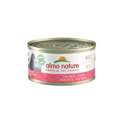 Almo Nature консервы Консервы для Кошек с Лососем 75проц. мяса (HFC - Jelly - Salmon) 9029H | Legend HFC Adult Cat Salmon 0,07 кг 26498 (18 шт)