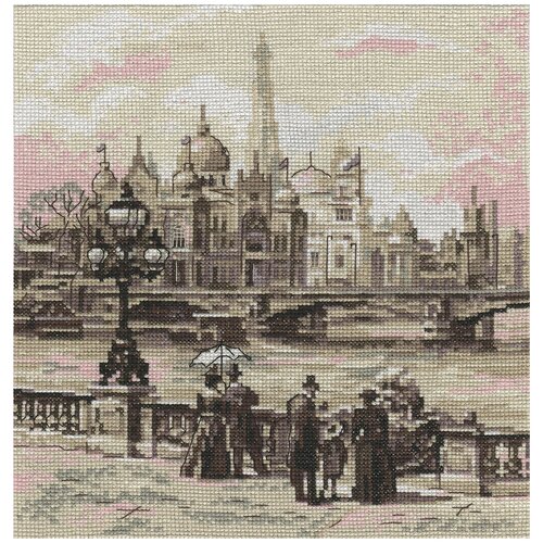 panna набор для вышивания париж гранд опера 40 x 25 см gm 1481 Набор для вышивания PANNA Париж. На мосту Александра III 23x25 см