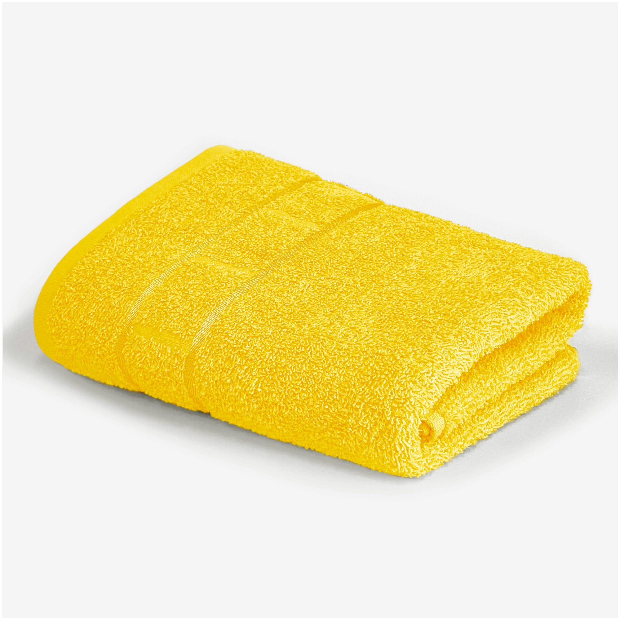 Полотенце подарочное "зайка" желтый, 70х130, 360 гр./м2 - фотография № 4