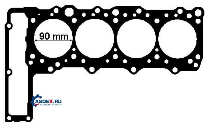 ELRING 832962 Прокладка ГБЦ металлическая