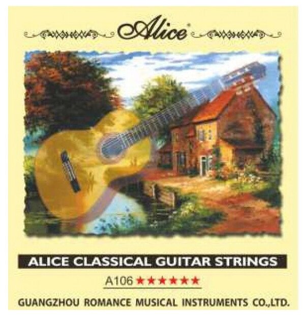 Струна гитарная №1 нейлон, Alice AC106-H-1