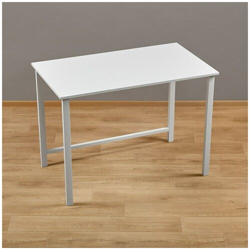 Компьютерный стол на металлокаркасе Эвнон 3WW белый ш104/г60